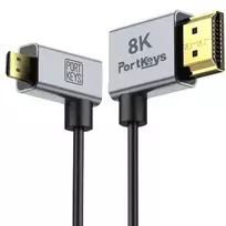 PortKeys 8K HDMI cable A to Micro HDMI D Combo Pack (1m + 0,3m) PK-8KHDMI-ATOD-COMBO