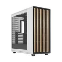 FRACTAL DESIGN North XL RC Chalk White TG Clear (white/wood, Tempered Glass version)