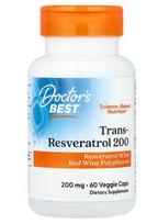 Trans-Resveratrol with ResVinol, 200mg - 60 vcaps