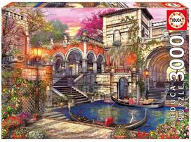Dėlionė Educa Romantic Venice 16320, 12 cm x 8.5 cm, 3000 vnt., įvairių spalvų