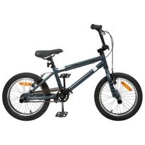 BMX Dviratis 16 Colių 5-8 metų amžiaus Tamsiai pilka