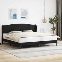 Lovos rėmas su galvūgalio Juoda 180 x 200 cm Dirbtinė oda