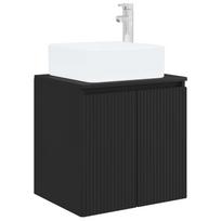 Sieninis kriauklės spintelė Juoda 53 x 35 x 63 cm