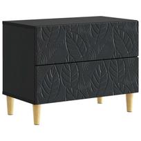 Naktinis staliukas Juoda 62 x 34,5 x 48 cm Apdirbta mediena