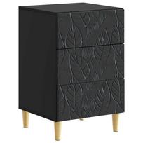 Naktinis staliukas Juoda 43 x 39,5 x 66,5 cm Apdirbta mediena