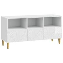 Televizoriaus spintelė 102 x 34,5 x 50 cm Itin blizgi balta