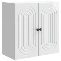 Prie sienos montuojama spinta Itin blizgi balta 59 x 31 x 60 cm