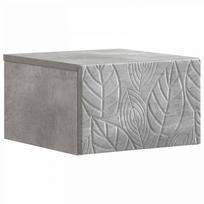 Sieninis naktinis staliukas Betono pilka 49 x 34,5 x 20 cm