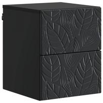 Sieninis naktinis staliukas Juoda 34,5 x 33 x 40 cm
