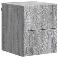 Sieninis naktinis staliukas Pilka Sonoma 34,5 x 33 x 40 cm