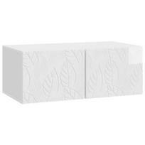 Sieninė TV spintelė 98 x 41 x 30 cm Itin blizgi balta