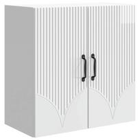 Prie sienos montuojama spinta Itin blizgi balta 59 x 31 x 60 cm