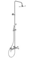 Dušo komplektas Ideal Standard Cerafine O su vonios maišytuvu, 20 cm, chromas, BC749AA
