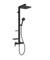 Dušo komplektas Ideal Standard Ceraflow ALU+, 26x26 cm, 2 režimai, matinė juoda, BE204XG