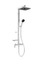 Dušo komplektas Ideal Standard Ceraflow ALU+, 26x26 cm, 2 režimai, sidabras, BE204SI
