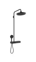 Dušo komplektas Ideal Standard Ceratherm Solos, su termostatu, 33 cm, matinė juoda, A7883XG