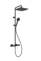 Dušo komplektas Ideal Standard Ceratherm T25+, su termostatu, 26x26 cm, matinė juoda, A8530XG