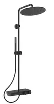 Dušo komplektas Ideal Standard CeraTherm, su termostatu, 30 cm, matinė juoda, A7631XG