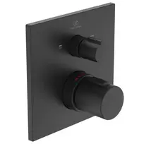 Dušo maišytuvas Ideal Standard CeraTherm, su termostatu, 2 išėjimais, juodas, A7523XG