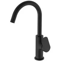 Ideal Standard Ceralife O vonios kriauklės maišytuvas su pasukamu išteku ir Click-Clack vožtuvu, 301 mm, matinė juoda, BE016XG