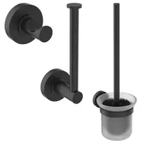Ideal Standard IOM vonios aksesuarų rinkinys, matinio stiklo/juodas, A9246XG