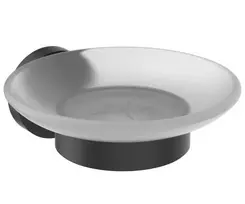 Ideal Standard IOM muilo dozatorius su laikikliu, matinė juoda/stiklas, A9122XG