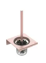 Tualetinis šepetys Ideal Standard ALU+, su laikikliu, matinio stiklo, rožinės spalvos, BD593RO