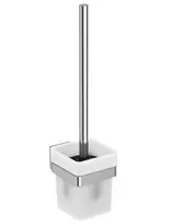 Tualetinis šepetys Ideal Standard IOM Square, matinio stiklo/chromo, E2194AA
