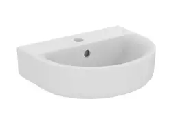 Ideal Standard Connect vonios kriauklė, 45x36 cm, su perpildymo sistema, su maišytuvo anga, balta, E7968MA