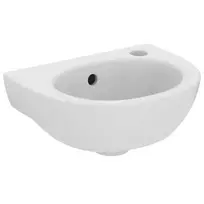Ideal Standard Eurovit vonios kriauklė, 35x26 cm, ant paviršiaus su perpildymo sistema, su maišytuvo anga dešinėje, balta, E871601
