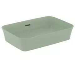 Ideal Standard Ipalyss vonios kriauklė, ant stalo 55x38 cm, su perpildymu, Sage, E2078X9