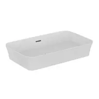 Ideal Standard Ipalyss vonios kriauklė, ant paviršiaus 65x40 cm, su perpildymo sistema, balta, E1887MA