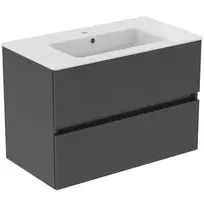 Ideal Standard Eurovit+ vonios spintelė (be praustuvo) su 2 stalčiais, tamsiai pilka, 55x80x44 cm, R0574TI