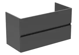 Ideal Standard Eurovit+ vonios spintelė, 55x100x44 cm, 2 stalčiai, blizgi pilka, R0265TI