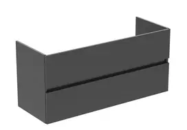Ideal Standard Eurovit+ vonios spintelė, 55x120x44 cm, 2 stalčiai, blizgi pilka, R0266TI