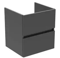 Vonios spintelė Ideal Standard Eurovit+, 55x50x44 cm, 2 stalčiai, blizgi pilka, R0256TI