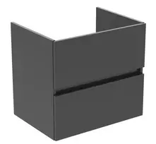 Ideal Standard Eurovit+ vonios spintelė, 55x60x44 cm, 2 stalčiai, blizgi pilka, R0259TI