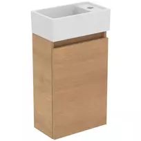 Vonios spintelė Ideal Standard Eurovit+, 55x35x20 cm, su kriaukle, 1 durys, natūralus ąžuolas, R0569Y8