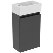 Vonios spintelė Ideal Standard Eurovit+, 55x35x20 cm, su kriaukle, 1 durys, tamsiai pilka, R0570TI