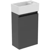 Vonios spintelė Ideal Standard Eurovit+, 55x35x20 cm, su kriaukle, tamsiai pilka, R0569TI