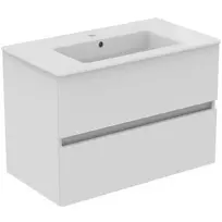 Vonios spintelė Ideal Standard Eurovit+, 55x80x44 cm, su kriaukle, 2 stalčiai, balta, R0574WG
