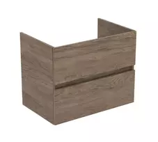 Vonios spintelė Ideal Standard Eurovit+, 70x55x44 cm, (be kriauklės) 2 stalčiai, riešutų, R0261Y9