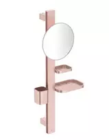 Kosmetinis veidrodis Ideal Standard ALU+, su lentynėle ir dantų šepetėlių laikikliu, rožinis, BD589RO