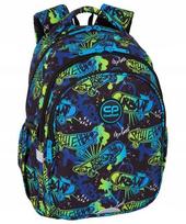 Mokyklinė kuprinė CoolPack Jerry Skate Night, mėlyna sp./žalia sp., 28 cm x 15 cm x 39 cm