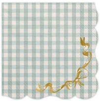Popierinės servetėlės Party Deco, 33 cm x 33 cm, mėtinė (mint) sp., 12 vnt.