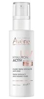 Priemonė įdegio priežiūrai veidui Avene Hyaluron Activ Triple Anti-Aging SPF50, 40 ml