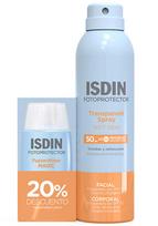 Purškiklis įdegio priežiūrai kūnui/veidui Isdin Fotoprotector SPF50, 300 ml