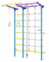 Sporto kompleksas (gimnastikos sienelė) SANRO S7 šviesiai violetinė-žydra, 219,6x154cm