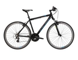 KROSS Evado 2.0 / Black-Blue Gloss / hibridinis dviratis (28") (L)