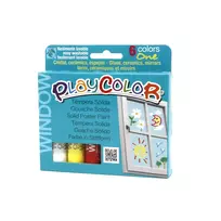 Pieštukiniai dažai rašyti ant stiklo PLAYCOLOR Window 6 sp.
